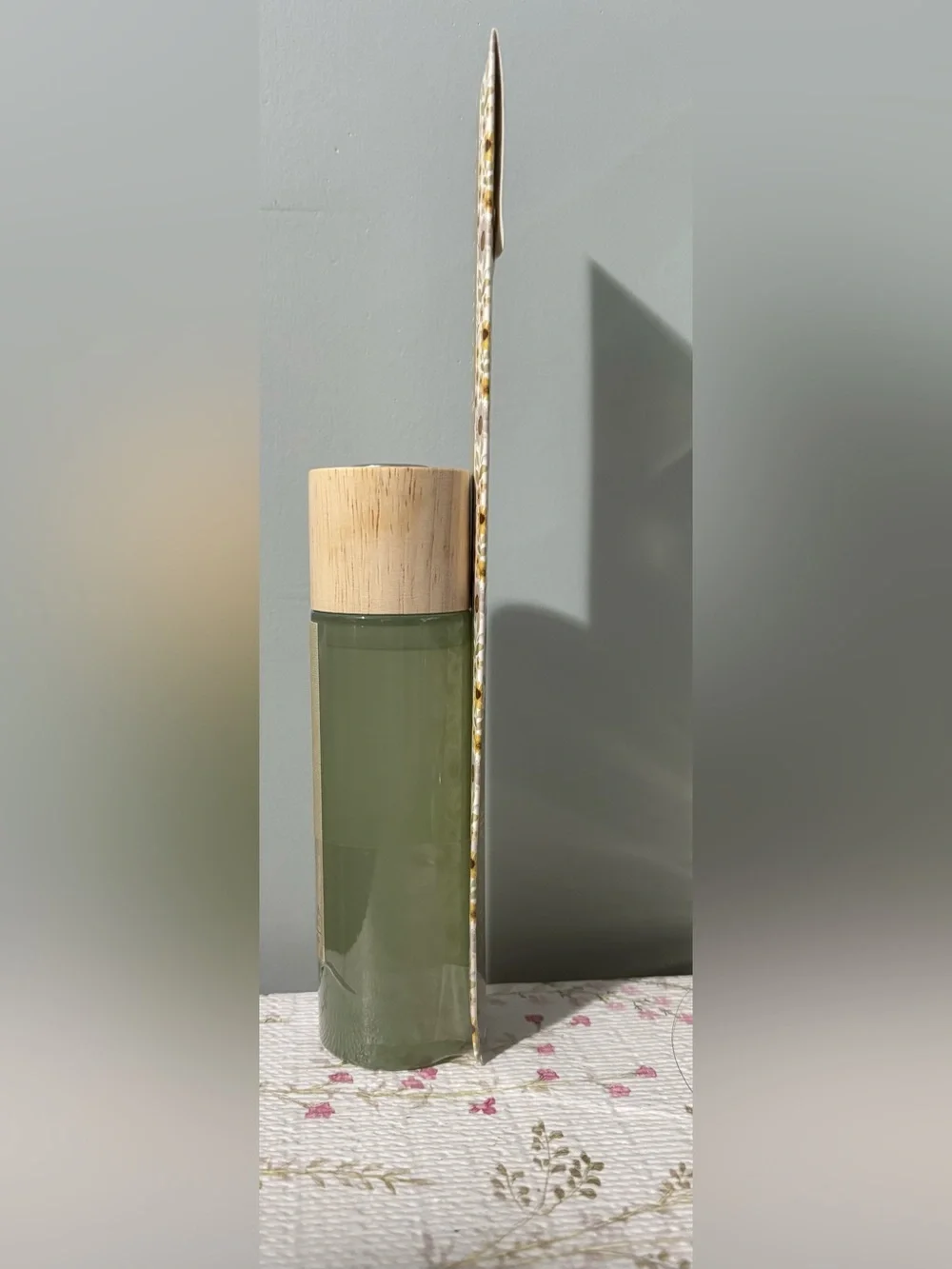 Sand + Fog Pumpkin and Eucalyptus Green Reed Diffuser with Wooden Cap